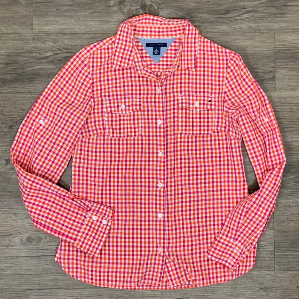 Tommy Hilfiger Plaid Button Down sz M